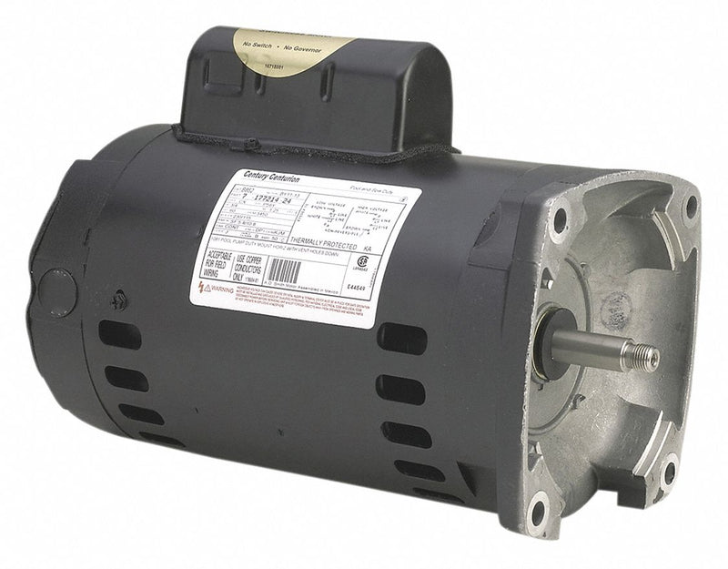 Century 1/3, 2 HP Pool and Spa Pump Motor, Permanent Split Capacitor, 230V, 56Y Frame - B985