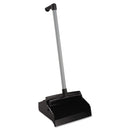 Impact Lobbymaster Plastic Lobby Dustpan, 12" Wide, 32" High, Black Pan/White Handle, 6/Carton - IMP2602