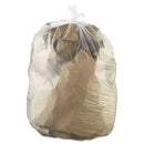 FlexSol High Density Coreless Can Liners, 60 Gal, 22 Microns, 38" X 60", Clear, 150/Carton - ESXBR3860SX