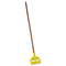 Rubbermaid Invader Wood Side-Gate Wet-Mop Handle, 54", Natural/Yellow - RCPH115