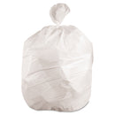 Boardwalk Low-Density Waste Can Liners, 10 Gal, 0.4 Mil, 24" X 23", White, 500/Carton - BWK2423EXH