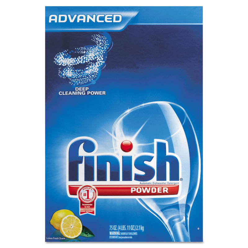 FINISH Automatic Dishwasher Detergent, Lemon Scent, Powder, 2.3 Qt. Box, 6 Boxes/Ct - RAC78234
