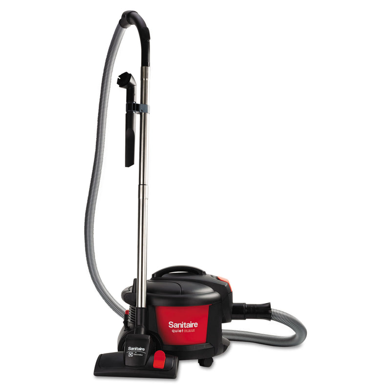 Sanitaire Extend Top-Hat Canister Vacuum, 9 Amp, 11" Cleaning Path, Red/Black - EURSC3700A