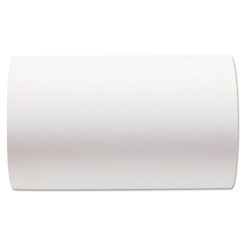 Georgia-Pacific Hardwound Paper Towel Roll, Nonperforated, 9 X 400Ft, White, 6 Rolls/Carton - GPC26610