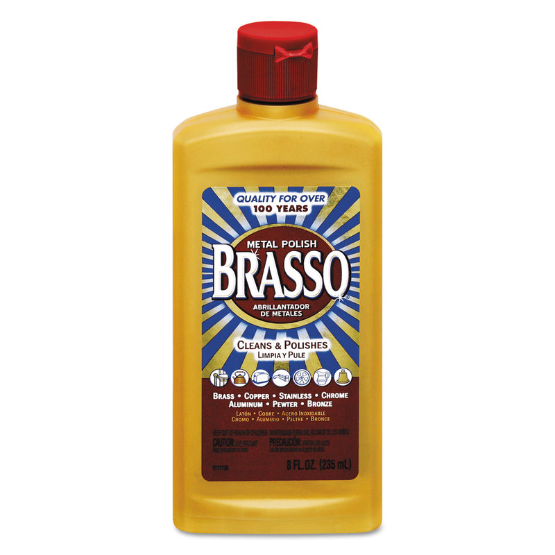 Brasso Metal Surface Polish, 8 Oz Bottle - RAC89334