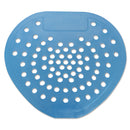 Hospeco Health Gards Vinyl Urinal Screen, 7 3/4"W X 6 7/8"H, Blue, Mint, Dozen - HOS03904