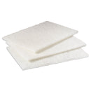 Scotch Brite Light Duty Cleansing Pad, 6" X 9", White, 20/Pack, 3 Packs/Carton - MMM98