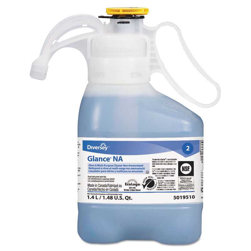 Diversey Glance Na Glass And Surface Cleaner Non-Ammoniated, 1400Ml Bottle, 2/Carton - DVO95019510