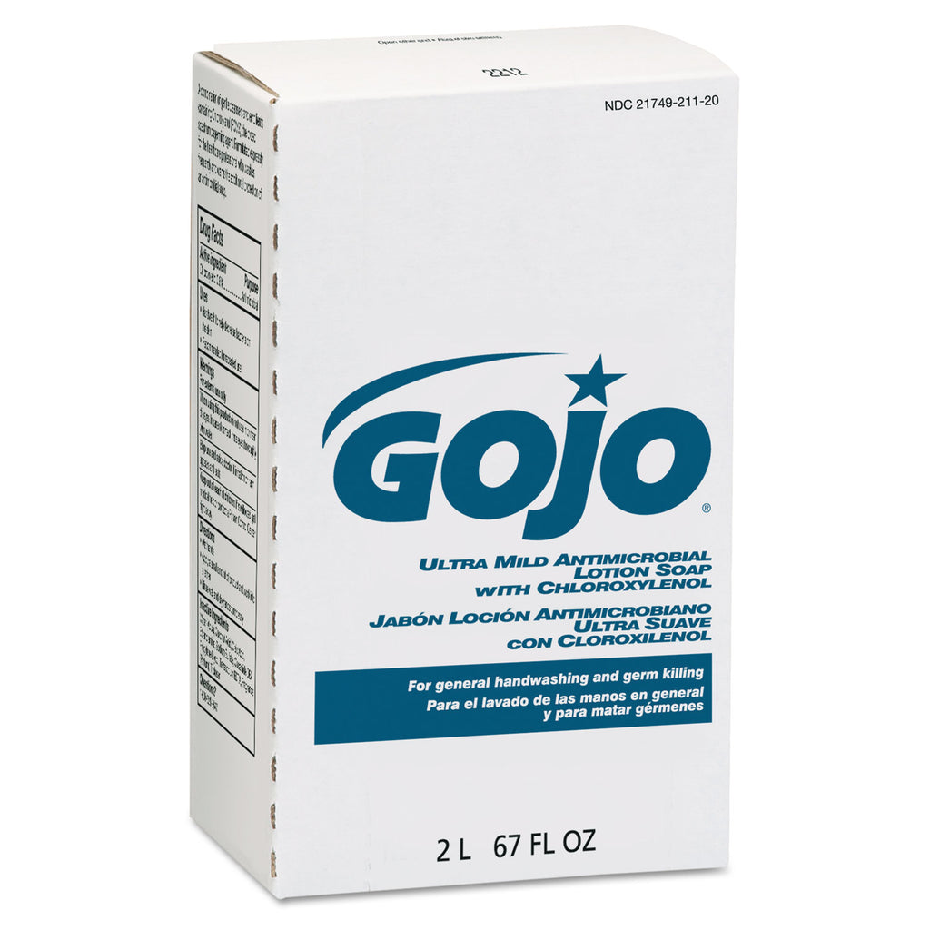 GOJO Antimicrobial Lotion Soap W/Chloroxylenol, Floral, 2000Ml Refill ...