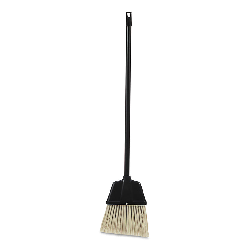 Impact Lobby Dust Pan Broom, Plastic, Natural/Black, 38", 12/Carton - IMP2601