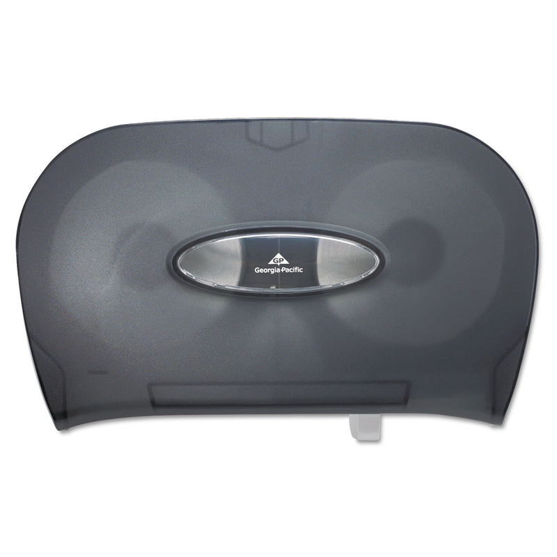 Georgia-Pacific Two-Roll Bathroom Tissue Dispenser, 13.56" X 5.75" X 8.63", Smoke - GPC59206