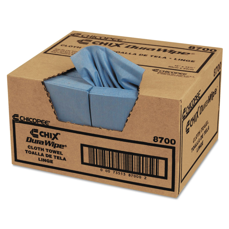 Chicopee Veraclean Critical Cleaning Wipes, Smooth Texture, 1/4 Fold, 12 X 13, Blue, 400/Carton - CHI8700