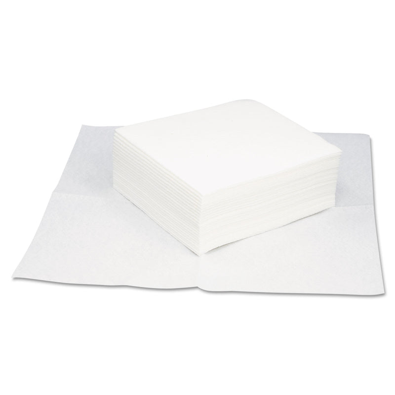 Hospeco Taskbrand Grease & Oil Wipers, Quarterfold, 12 X 13 1/4, White, 50/Pack - HOSGOA5500
