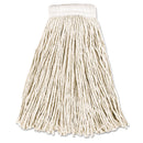 Rubbermaid Economy Cotton Mop Heads, Cut-End, White, 16 Oz, 5-In White Headband - RCPV156