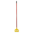 Rubbermaid Invader Fiberglass Side-Gate Wet-Mop Handle, 60", Red/Yellow - RCPH146RED