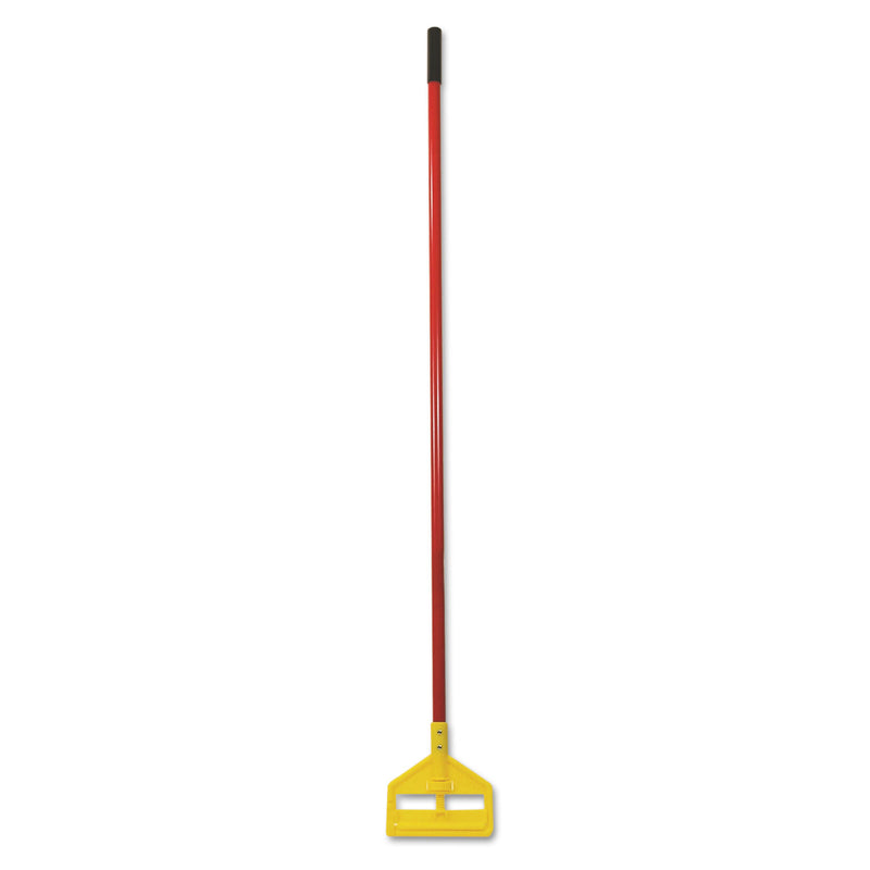 Rubbermaid Invader Fiberglass Side-Gate Wet-Mop Handle, 60", Red/Yellow - RCPH146RED