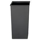 Rubbermaid Rigid Liner, Square, Plastic, 24.67 Gal, Gray - RCP3566GRA
