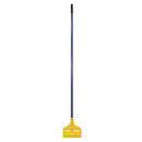 Rubbermaid Invader Fiberglass Side-Gate Wet-Mop Handle, 60", Blue/Yellow - RCPH146BLU