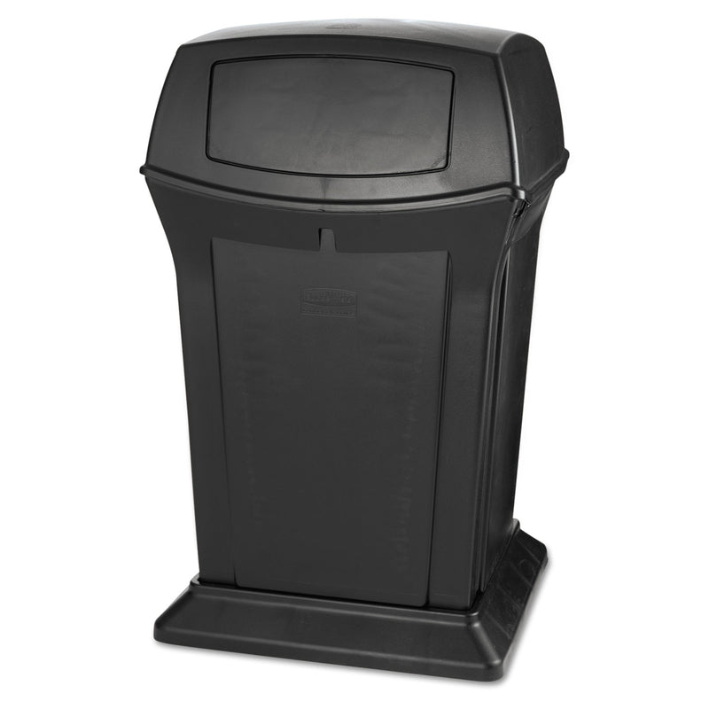 Rubbermaid Ranger Fire-Safe Container, Square, Structural Foam, 45 Gal, Black - RCP917188BLA
