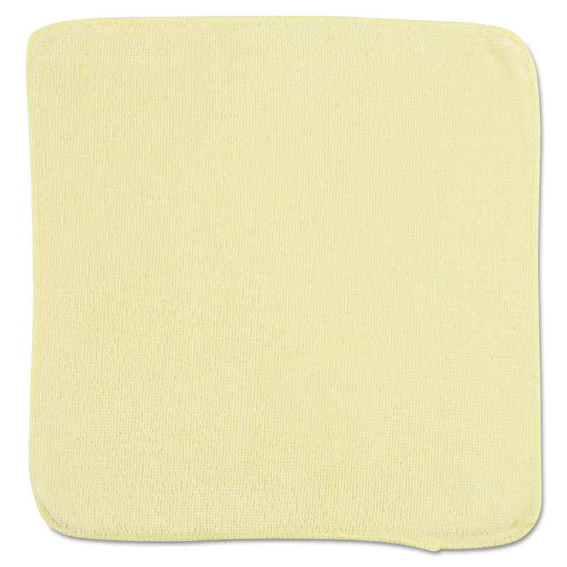 Rubbermaid Microfiber Cleaning Cloths, 12 X 12, Yellow, 24/Bag - RCP1820580