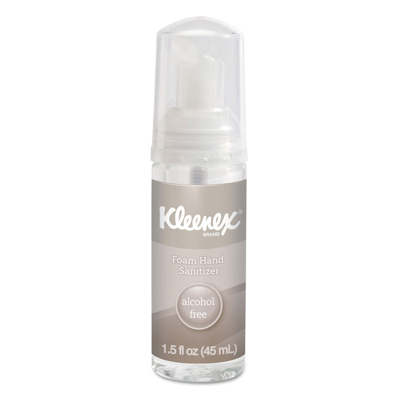 Kleenex Alcohol-Free Foam Hand Sanitizer, 1.5 Oz, Clear, 24/Carton - KCC34136