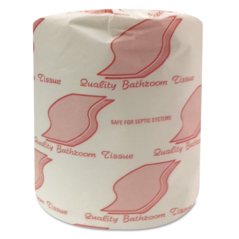 GEN Standard Bath Tissue, Septic Safe, 2-Ply, White, 400 Sheets/Roll, 96 Rolls/Carton - GEN1902