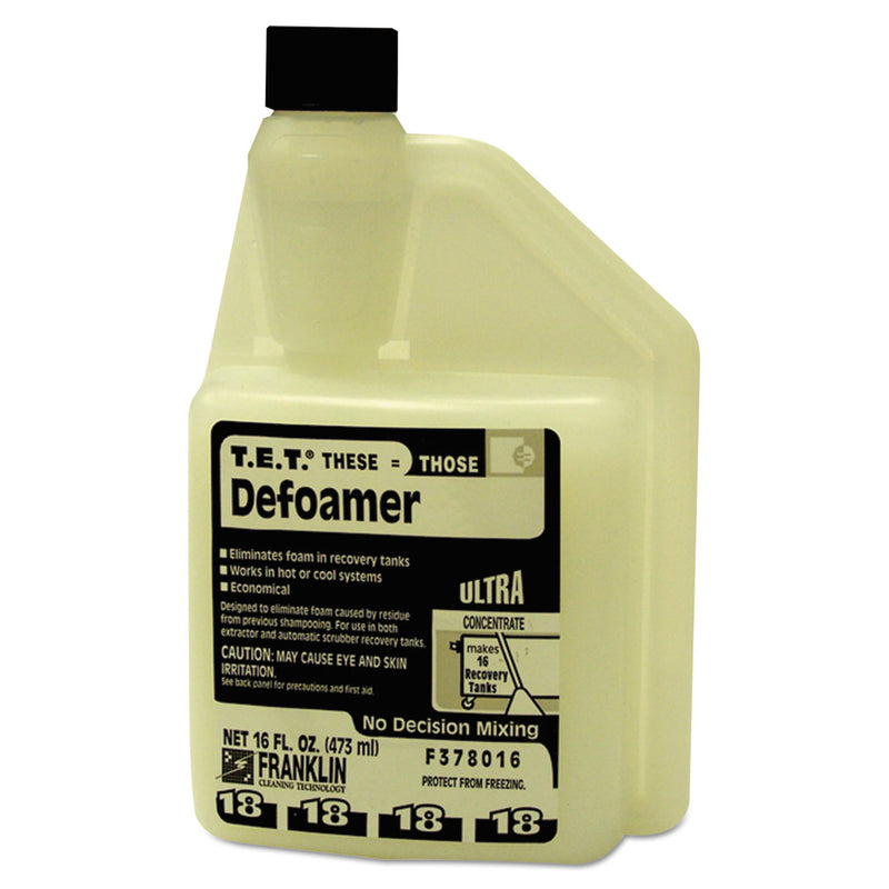 Franklin T.E.T. #18 Defoamer, 16 Oz, Dilution-Control Squeeze Bottle, 2/Carton - FKLF378016