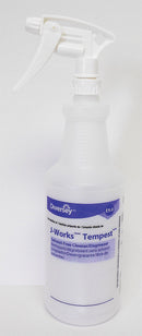 Diversey White/Clear Polyethylene Preprinted Trigger Spray Bottle, 32 oz., 12 PK - 130276