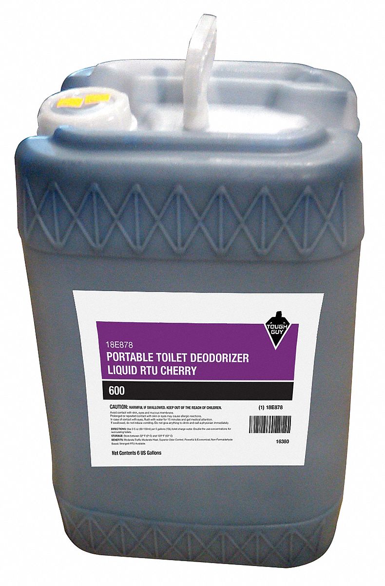 Tough Guy Surface and Air Deodorants, Jug, 6 gal, Liquid, Cherry - 18E878