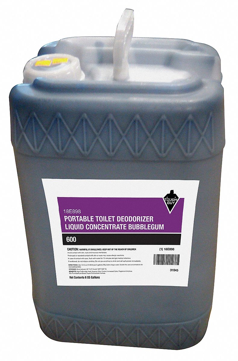 Tough Guy Surface and Air Deodorants, Jug, 6 gal, Liquid, Bubblegum - 18E898