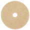 3M Ultra High-Speed Natural Blend Floor Burnishing Pads 3500, 27" Dia., Tan, 5/Ct - MMM20317