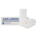 Inteplast High-Density Interleaved Commercial Can Liners, 60 Gal, 12 Microns, 38" X 60", Black, 200/Carton - IBSS386012K