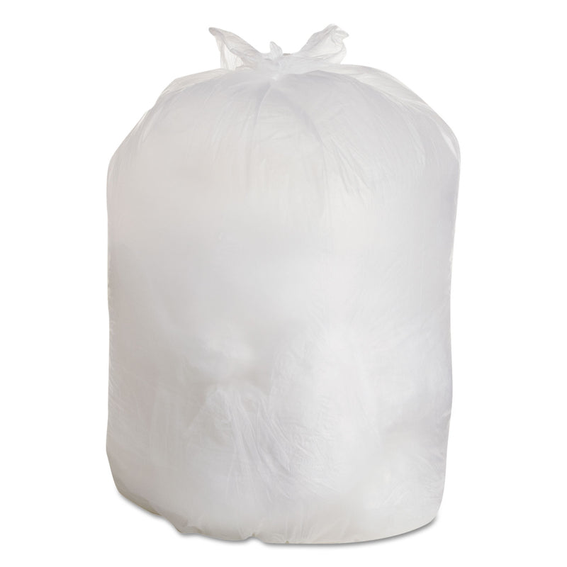 FlexSol High Density Can Liners, 60 Gal, 0.67 Mil, 38" X 60", Clear, 200/Carton - ESXHDX62CLR
