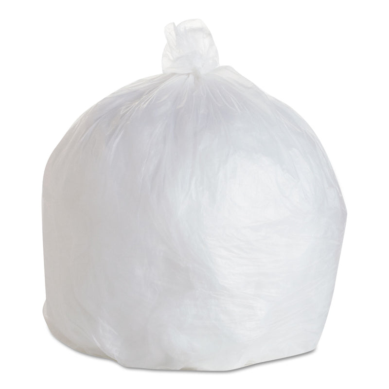 FlexSol High Density Coreless Can Liners, 33 Gal, 17 Microns, 33" X 40", Clear, 250/Carton - ESXBR3340X