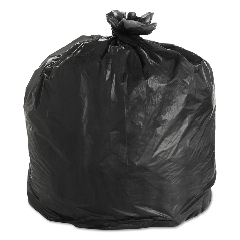 FlexSol High Density Coreless Can Liners, 33 Gal, 0.87 Mil, 33" X 40", Black, 150/Carton - ESXBRSX40BK