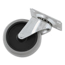 Rubbermaid Replacement Non-Marking Plate Caster, 4", Black/Gray - SGSFG1011L20000