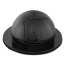 Rubbermaid Domed Drum Lid With Push Door, Round, 24.5 X 12.25, Black - RCP1855BLA