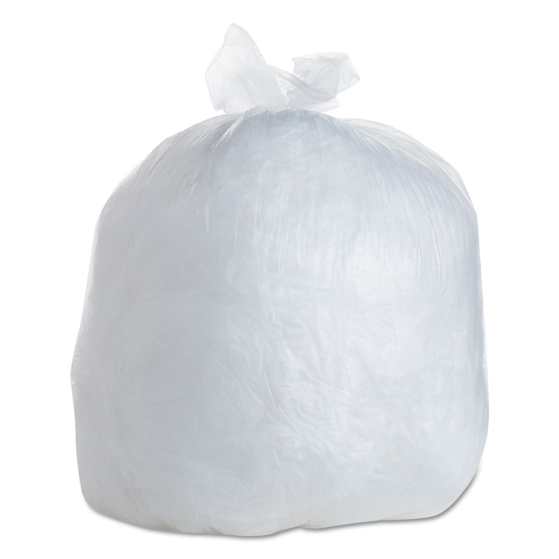 FlexSol High Density Coreless Can Liners, 30 Gal, 10 Microns, 30" X 37", Clear, 500/Carton - ESXBR3037MP