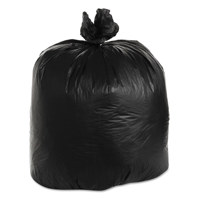 FlexSol High Density Coreless Can Liners, 60 Gal, 22 Microns, 38" X 60", Black, 150/Carton - ESXBRSX62B
