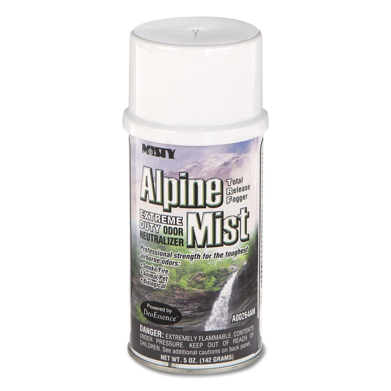 Misty Odor Neutralizer Fogger, Alpine Mist, 5 Oz Aerosol, 12/Carton - AMR1039402