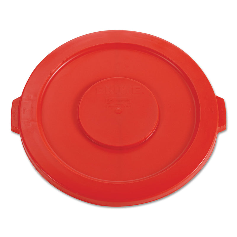 Rubbermaid Round Flat Top Lid, For 32 Gal Round Brute Containers, 22.25
