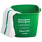 San Jamar Kleen-Pail, 6Qt, Plastic, Green, 12/Carton - SJMKP196GN