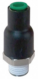Legris Check Valve, 1/4 in x 1/8 in, Single, Inline, Nickel Plated Brass, Nylon, Push x BSPT - 7985 56 11