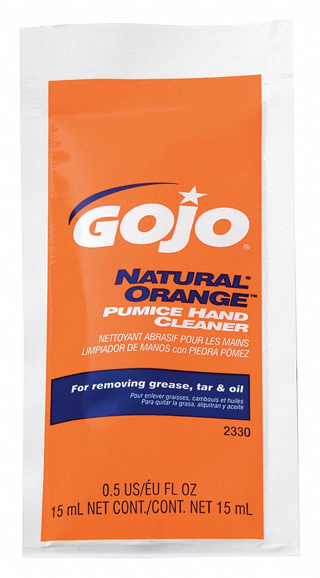 GOJO Light Citrus, Liquid, Hand Cleaner, 0.5 oz, Packet, None, PK 40 - 2330-01