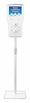 Best Sanitizers Floor Stand, Hand Sanitizer Stand, 1250mL, White - KTS1010