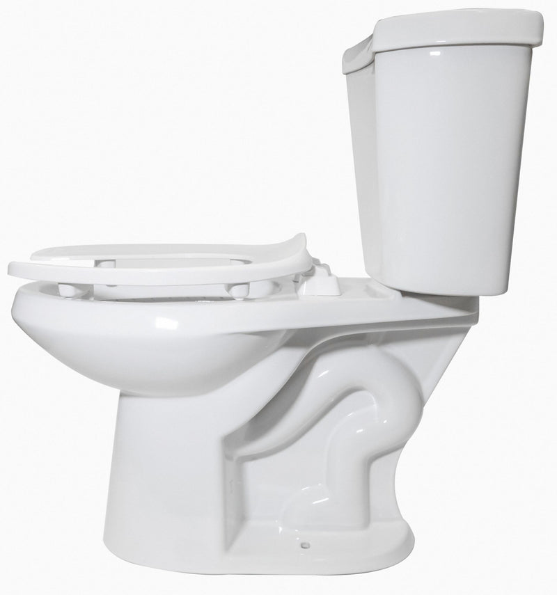 Centoco Elongated, Lift Toilet Seat Type, Open Front Type, Includes Cover No, White, Slow Close Hinge - GRPHL500-001