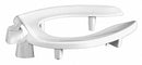 Centoco Elongated, Lift Toilet Seat Type, Open Front Type, Includes Cover No, White, Slow Close Hinge - GRP3L500-001