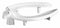 Centoco Elongated, Lift Toilet Seat Type, Open Front Type, Includes Cover No, White, Slow Close Hinge - GRP3L500-001