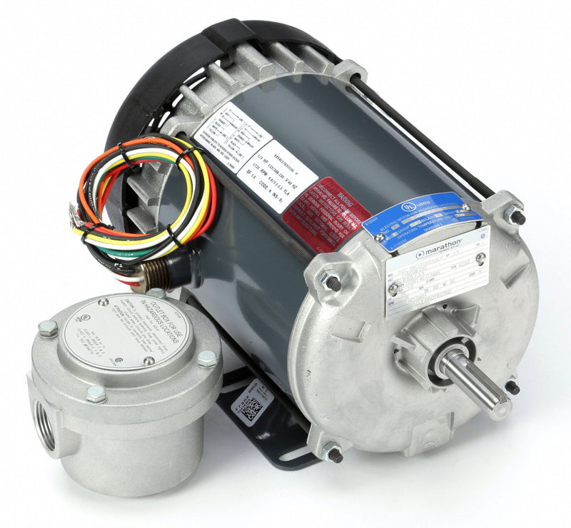Marathon Motors 1/3 HP Hazardous Location Motor,Capacitor-Start,1725 Nameplate RPM,115/208-230 Voltage,Frame 56 - 056C17G5315