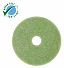 3M 12 in Non-Woven Polyester Fiber Round Preburnishing Pad, 175 to 600 rpm, Green/Amber, 5 PK - 5000